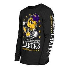 Los Angeles Lakers Old School Sport Long Sleeve T-Shirt - Black cheap
