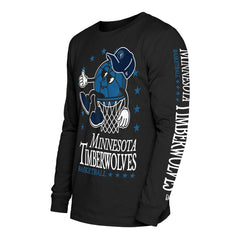 Minnesota Timberwolves Old School Sport Long Sleeve T-Shirt - Black shop