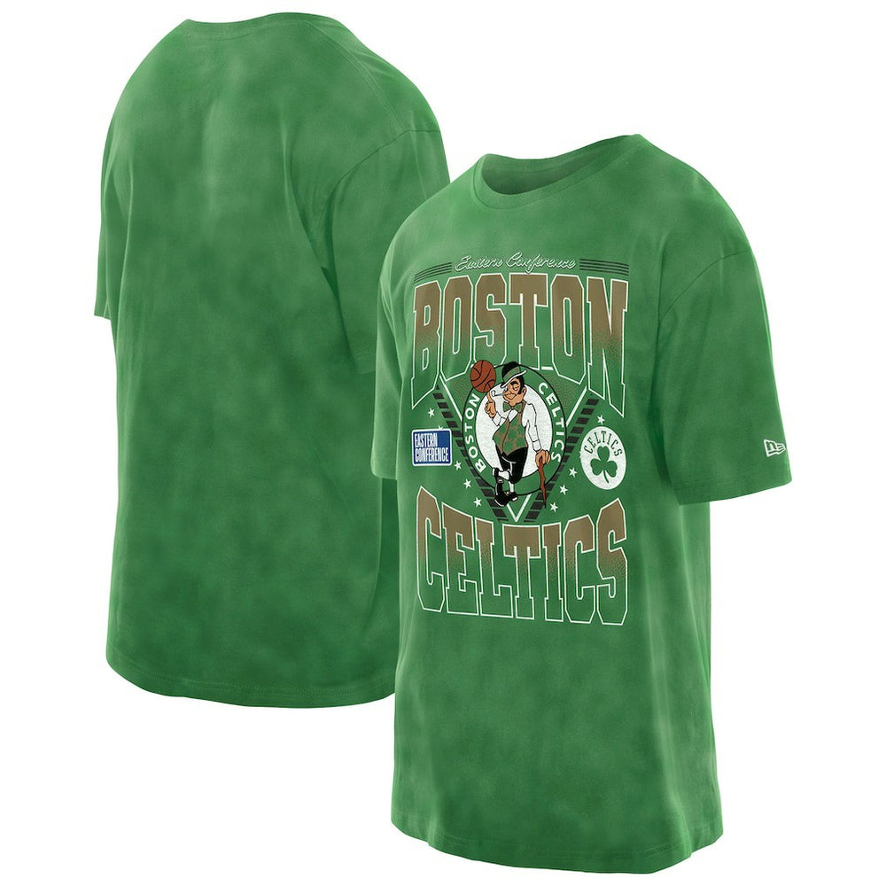 Boston Celtics Boxy Old School Sport Vintage Wash T-Shirt - Kelly Green sale