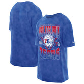 Philadelphia 76ers Boxy Old School Sport Vintage Wash T-Shirt - Royal outlet