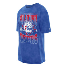 Philadelphia 76ers Boxy Old School Sport Vintage Wash T-Shirt - Royal outlet