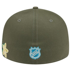 Vegas Golden Knights New Era Tonal Florals 59FIFTY Fitted Hat - Olive Hats