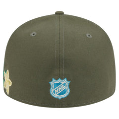 Detroit Red Wings New Era Tonal Florals 59FIFTY Fitted Hat - Olive Hats