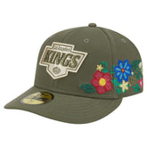 Los Angeles Kings New Era Tonal Florals 59FIFTY Fitted Hat - Olive Hats