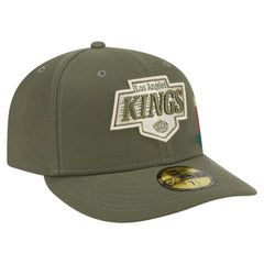 Los Angeles Kings New Era Tonal Florals 59FIFTY Fitted Hat - Olive Hats