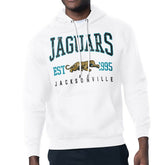 Jacksonville Jaguars Starter Retro Team Logo Pullover Hoodie - White on sale