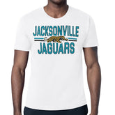 Jacksonville Jaguars Starter Mesh Look Retro Team Logo T-Shirt - White sale