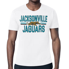 Jacksonville Jaguars Starter Mesh Look Retro Team Logo T-Shirt - White sale