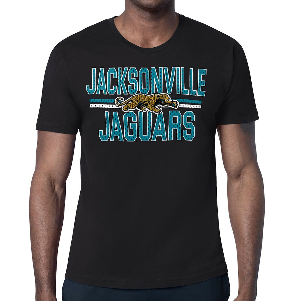 Jacksonville Jaguars Starter Mesh Look Retro Team Logo T-Shirt - Black cheap