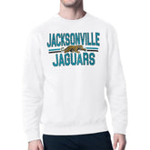 Jacksonville Jaguars Starter Mesh Look Retro Team Logo Pullover Sweatshirt - White discount