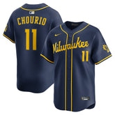 Jackson Chourio Milwaukee Brewers Alternate 2 Limited Jersey Navy