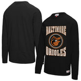 Baltimore Orioles Arched Logo Slub Long Sleeve T-Shirt Black