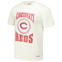 Cincinnati Reds Arched Logo Slub T-Shirt Cream