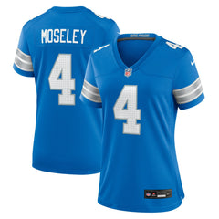 Emmanuel Moseley Detroit Lions Women's Team Game Jersey - Blue on sale