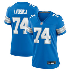 Kayode Awosika Detroit Lions Women's Team Game Jersey - Blue sale