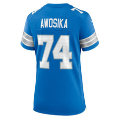 Kayode Awosika Detroit Lions Women's Team Game Jersey - Blue sale