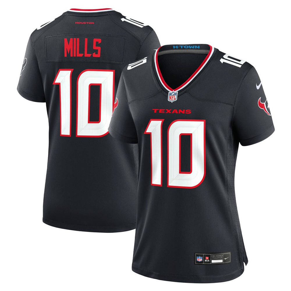 Davis Mills Houston Texans Women's Team Game Jersey - Navy sale