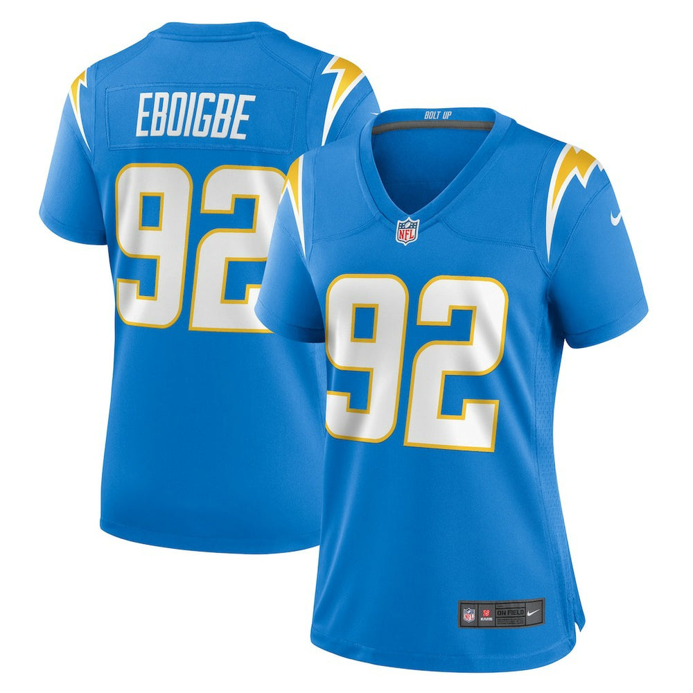 Justin Eboigbe Los Angeles Chargers Women's Game Jersey - Powder Blue on sale