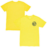 Club America 1863FC Left Mono Badge Vintage Tri-Blend T-Shirt - Yellow discount
