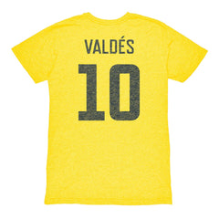 Diego Valdés Club America 1863FC Vintage Player Name & Number Tri-blend T-Shirt Discount - Yellow