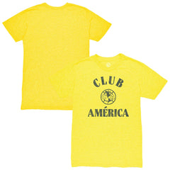 Club America 1863FC Team Arch Vintage Tri-Blend T-Shirt - Yellow online