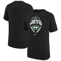 New York Jets Youth Icon Legend T-Shirt - Black on sale