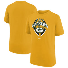 Green Bay Packers Youth Icon Legend T-Shirt - Gold for sale