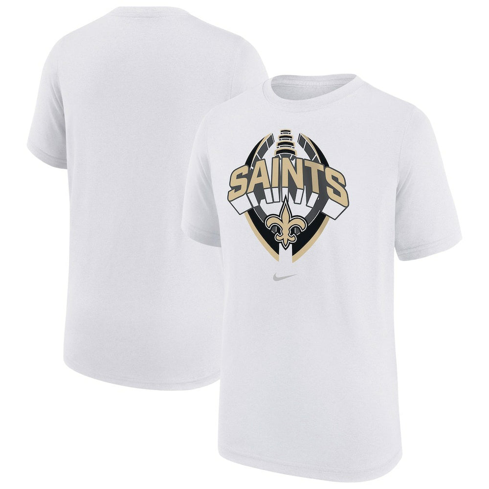 New Orleans Saints Youth Icon Legend T-Shirt - White on sale