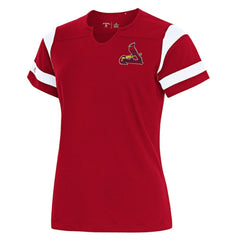 St. Louis Cardinals Antigua Women's Encounter Notch Neck Top Red