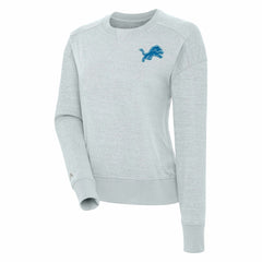 Detroit Lions Antigua Women's Forward Fleece Pullover Sweatshirt - Heather Gray discount