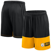 Pittsburgh Steelers Big & Tall Best of the Best Performance Shorts - Black/Gold outlet