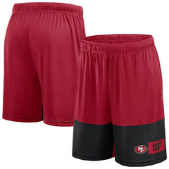 San Francisco 49ers Big & Tall Best of the Best Performance Shorts - Scarlet/Black outlet