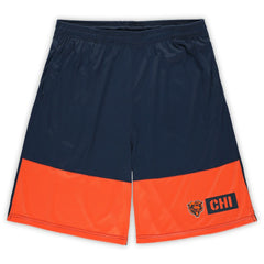 Chicago Bears Big & Tall Best of the Best Performance Shorts - Navy/Orange for sale