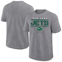 New York Jets Big & Tall Top Notch T-Shirt - Heather Gray on sale