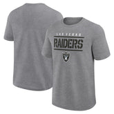 Las Vegas Raiders Big & Tall Top Notch T-Shirt - Heather Gray for sale