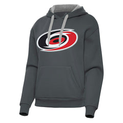 Carolina Hurricanes Antigua Women's Victory Pullover Hoodie - Charcoal Hoodies