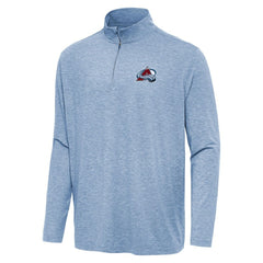 Colorado Avalanche Antigua Hunk Quarter-Zip Top - Heather Aqua Tops