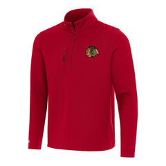 Chicago Blackhawks Antigua Insider Quarter-Zip Top - Red Tops
