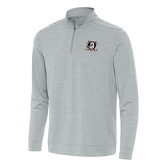 Anaheim Ducks Antigua Bright Quarter-Zip Top - Heather Gray Tops
