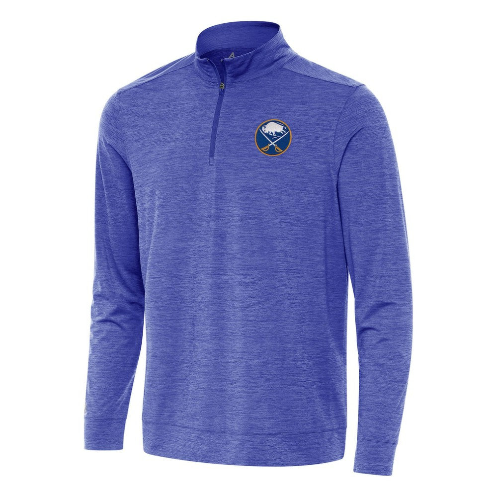 Buffalo Sabres Antigua Bright Quarter-Zip Top - Heather Royal Tops