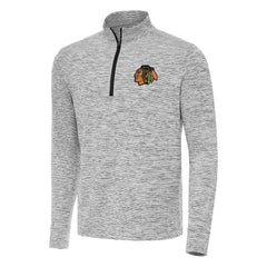 Chicago Blackhawks Antigua Cause Quarter-Zip Top - Black Tops