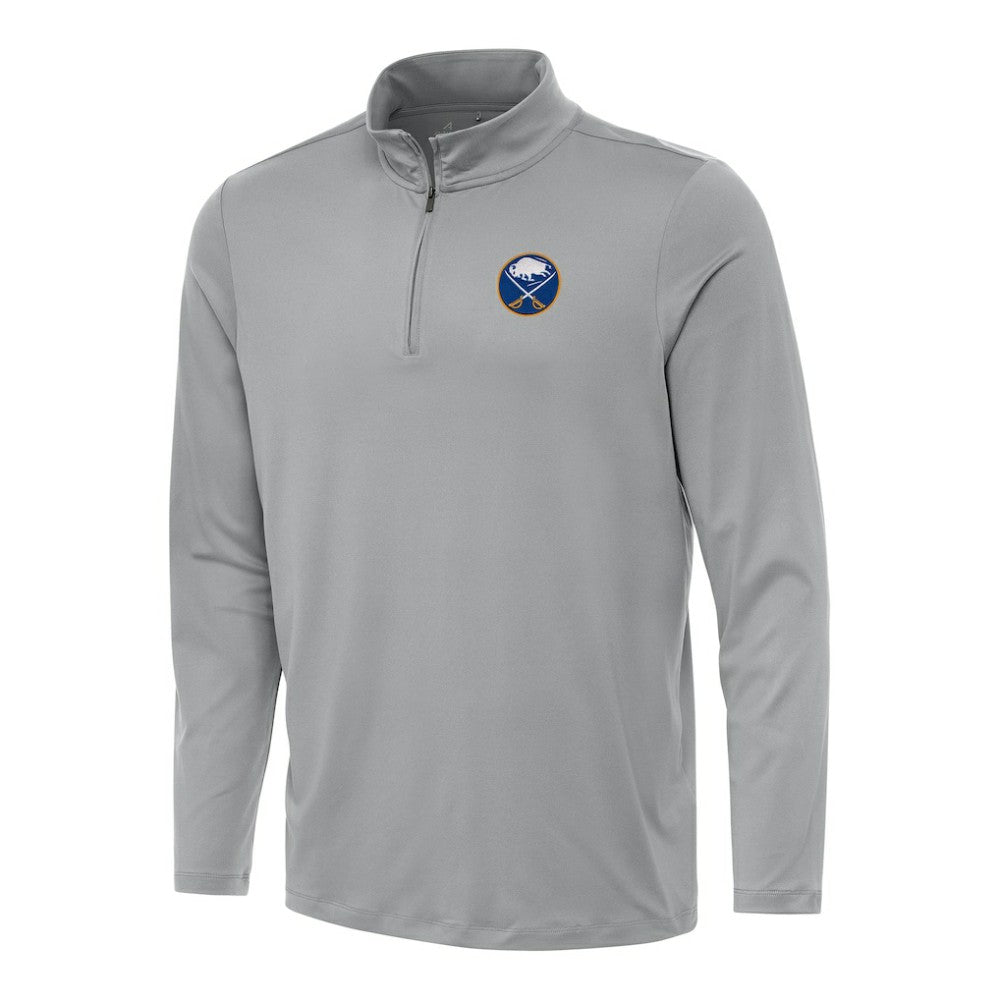 Buffalo Sabres Antigua Reprocess Quarter-Zip Top - Gray Tops