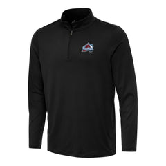Colorado Avalanche Antigua Reprocess Quarter-Zip Top - Black Tops