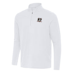 Anaheim Ducks Antigua Intent Quarter-Zip Top - White Tops