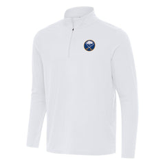 Buffalo Sabres Antigua Intent Quarter-Zip Top - White Tops
