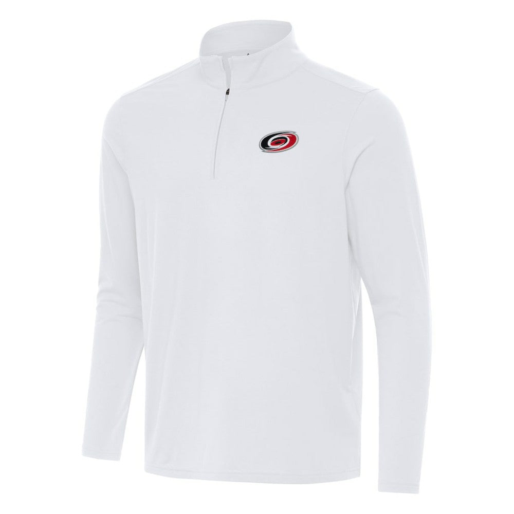 Carolina Hurricanes Antigua Intent Quarter-Zip Top - White Tops