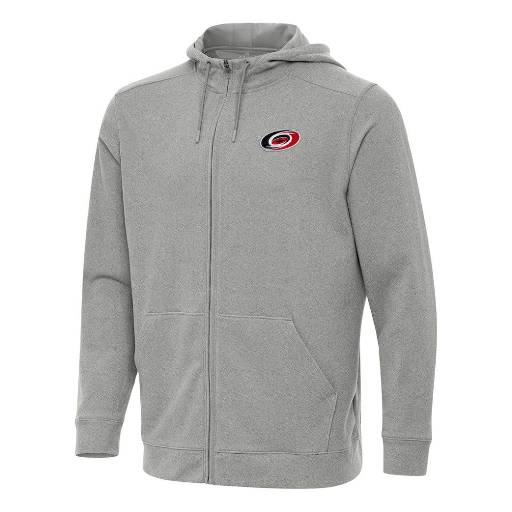 Carolina Hurricanes Antigua Effortless Full-Zip Hoodie Jacket - Heather Gray Hoodies