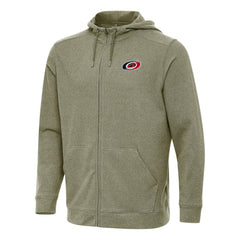 Carolina Hurricanes Antigua Effortless Full-Zip Hoodie Jacket - Olive Hoodies