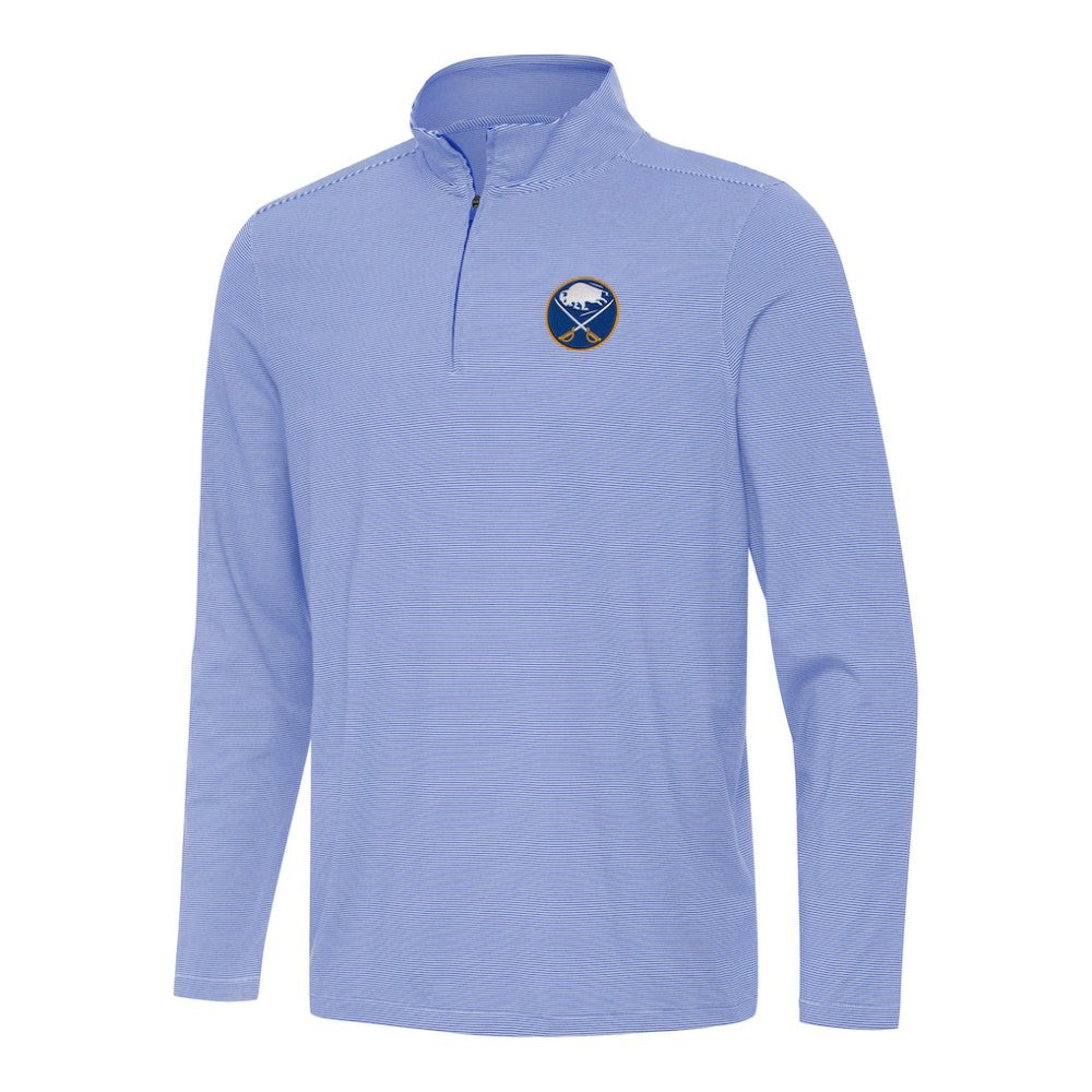 Buffalo Sabres Antigua Twine Quarter-Zip Top - Royal Tops