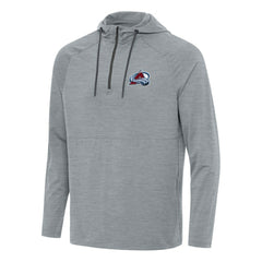 Colorado Avalanche Antigua Spikes Quarter-Zip Hoodie - Heather Gray Hoodies